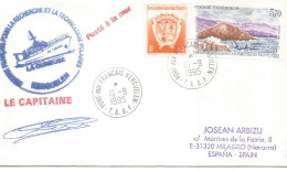 ANTARTIDA ANTARCTIC TAAF 1995 PORT AUX FRANÇAIS BUQUE LA CURIEUSE SHIP - Bases Antarctiques