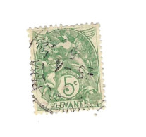 5 Centimes Vert. - Used Stamps