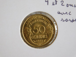 France 50 Centimes 1932 9 Et 2 Ouvert Ouverts Sans Raisin MORLON (558) - 50 Centimes