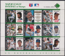 F-EX49029 ST VINCENT MNH 1989 FAMOUS BASEBALL MAJOR LEAGUE.  - Baseball