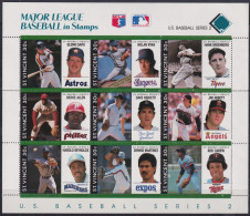 F-EX49030 ST VINCENT MNH 1989 FAMOUS BASEBALL MAJOR LEAGUE.  - Baseball