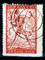 ⁕ Yugoslavia 1919 SHS Slovenia ⁕ CHAIN BREAKERS - VERIGARI 30 Vin. Mi.105 ⁕ 1v Used Ljubljana - Error - Oblitérés