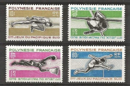 Polynésie 1969 YT 42/45 Sports Jeux Pacifique N** MNH - Ungebraucht