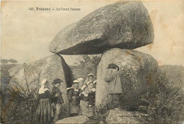 - Finistère -ref-F297- Tregunc - Le Grand Dolmen - Petits Enfants Bretons - - Trégunc