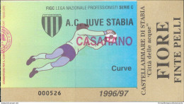 Bl19 Biglietto Calcio Ticket Juve Stabia - Casarano 1996-97 - Biglietti D'ingresso