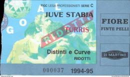 Bl23 Biglietto Calcio Ticket Juve Stabia  - Turris 1994-95 - Biglietti D'ingresso