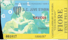 Bl38 Biglietto Calcio Ticket  Juve Stabia - Savoia 1996-97 - Biglietti D'ingresso