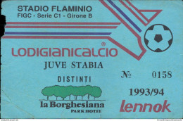 Bl52 Biglietto Calcio Ticket  Juve Stabia - Lodigiani - Biglietti D'ingresso