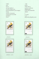 Belgium1992 BUZIN Birds - Loriot/wielewaal 7 Bfrs Plaatnrs 1 - 2 Mint  Plain Stamps +  Preos (scans) - 2011-..