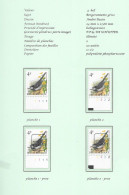 Belgium1992 BUZIN Bird -  Bereronnette Gris/witte Kwilstaart 4 Bfrs Plaatnrs 1 - 2 Mint Plain Stamps +  Preos (scans) - 2011-..