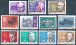 C5714 Hungary Events&Anniversaries History WHO UNESCO Energy Personality 11xStamp MNH Lot#607 - Mezclas (max 999 Sellos)