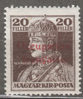 France Occupation Hungary Arad 1919 Yvert#24 Mint Hinged - Unused Stamps