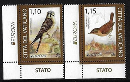 VATICANO /CITTÁ VATICANO /VATICAN /VATIKANSTADT -EUROPA 2021 -ENDANGERED NATIONAL WILDLIFE"-SERIE De 2 V.-CH-EUR-INF-IZQ - 2021