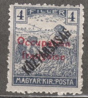 France Occupation Hungary Arad 1919 Yvert#28 Mint Hinged - Ungebraucht