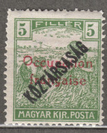 France Occupation Hungary Arad 1919 Yvert#29 Mint Hinged - Ungebraucht