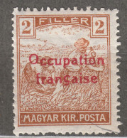 France Occupation Hungary Arad 1919 Yvert#4 Mint Hinged - Unused Stamps