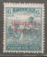 France Occupation Hungary Arad 1919 Yvert#7 Mint Hinged - Unused Stamps