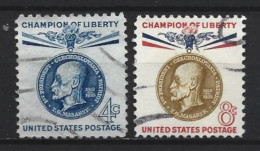 USA 1960 T. G. Masaryk Y.T.  681/682 (0) - Oblitérés