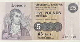 Scotland 5 Pounds, P-212d (18.1.1986) - UNC - RARE DATE - 5 Pounds