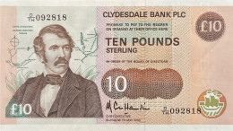 Scotland 10 Pounds, P-214 (7.5.1988) - UNC - RARE - 10 Ponden
