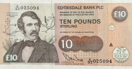 Scotland 10 Pounds, P-219b (5.1.1993) - UNC - 10 Ponden