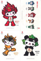 China 2008 Beijing Olympic Mascots FUWA Pre-stamped Postcards Cancelled（Hologram） - Summer 2008: Beijing