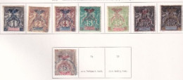 NOUVELLE CALEDONIE  Dispersion D'une Collection D'oblitérés  Et Mlh Surchargés  1903 - Gebruikt