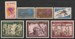 Andorra Francesa Andorre Français Año Completo 1968 - Other & Unclassified