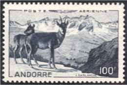 Andorra Francesa Aéreo 1 1950 Animales Glacial MNH - Other & Unclassified