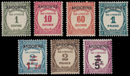 Andorra Francesa Tasas 9/15 1931/32  MNH - Autres & Non Classés