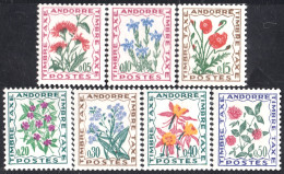 Andorra Francesa 46/52 1964/71 Flora Flores Del Campo MNH - Otros & Sin Clasificación