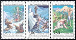 Andorra Francesa 493/95A 1997 Leyendas Andorranas MNH - Sonstige & Ohne Zuordnung