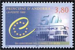 Andorra Francesa 515 1999 50 Aniversario Del Consejo Europa MNH - Otros & Sin Clasificación