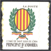 Andorra Francesa 542 2001 San Julia De Loria Autoadhesivo - Autres & Non Classés