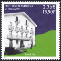 Andorra Francesa 553 2001 Hotel Pla MNH - Sonstige & Ohne Zuordnung