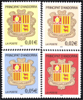 Andorra Francesa 555/58 2002 Escudo De Andorra MNH - Other & Unclassified