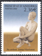 Andorra Francesa 571 2002 Arte. Josep Viladomat MNH - Andere & Zonder Classificatie