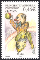 Andorra Francesa 569 2002 Europa El Circo MNH - Other & Unclassified