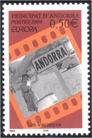 Andorra Francesa 594 2004 Europa Las Vacaciones MNH - Autres & Non Classés