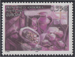 Andorra Francesa 608 2005 Europa Bodegón MNH - Andere & Zonder Classificatie