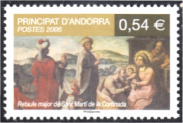 Andorra Francesa 632 2006 Retablo De San Martín De La Cortinada MNH - Other & Unclassified