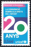 Andorra Francesa 688 2010 20º Aniv. Convención Derechos Del Niño MNH - Other & Unclassified