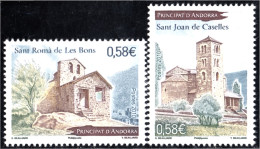 Andorra Francesa 699/00 2010 San Roma De Los Buenos Y San Joan De Caselles MNH - Other & Unclassified