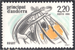 Andorra Francesa 368 1988 Rugby MNH - Autres & Non Classés