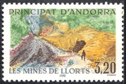 Andorra Francesa 386 1990 Las Minas De Llorts MNH - Andere & Zonder Classificatie