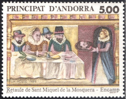 Andorra Francesa 384 1989 Retablo De San Miquel De Mosquera MNH - Sonstige & Ohne Zuordnung