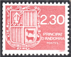 Andorra Francesa 387 1990 Escudo Shield  MNH - Sonstige & Ohne Zuordnung