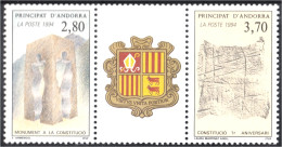 Andorra Francesa 442/43-A 1994 La Constitución MNH - Other & Unclassified