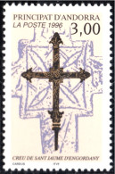 Andorra Francesa 474 1996 Arte Religioso Cruz De San Jaume De Engordany  MNH - Sonstige & Ohne Zuordnung