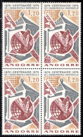 Andorra Francesa 242 Bl.4 1974 Unión Postal Universal MNH - Autres & Non Classés